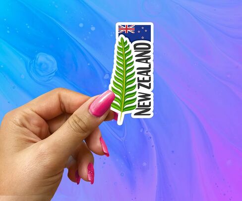 New Zealand Souvenir Stickers 3-Pack - Handmade Travel Collectible Decals - Flag & Landmark Design (3" Wide (Medium)) in Saudi Arabia