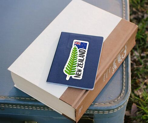 New Zealand Souvenir Stickers 3-Pack - Handmade Travel Collectible Decals - Flag & Landmark Design (3" Wide (Medium)) in Saudi Arabia