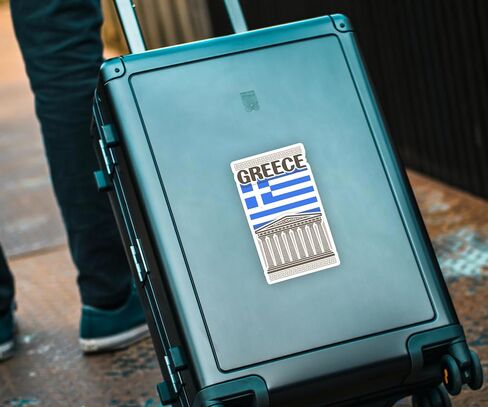 Greece Souvenir Stickers 3-Pack - Handmade Travel Collectible Decals - Flag & Landmark Design (2" Wide (Small)) in Saudi Arabia