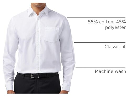 قميص رجالي بأكمام طويلة من Lee Uniforms in Kuwait