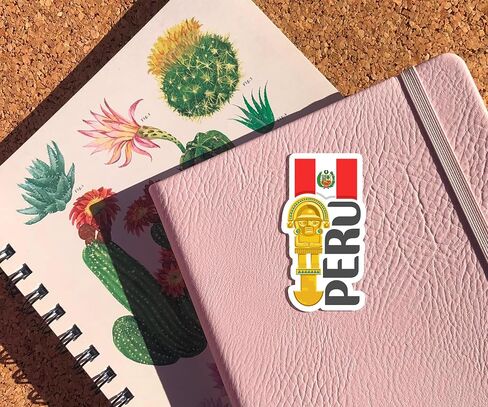 Peru Souvenir Stickers 3-Pack - Handmade Travel Collectible Decals - Flag & Landmark Design (2" Wide (Small)) in Saudi Arabia