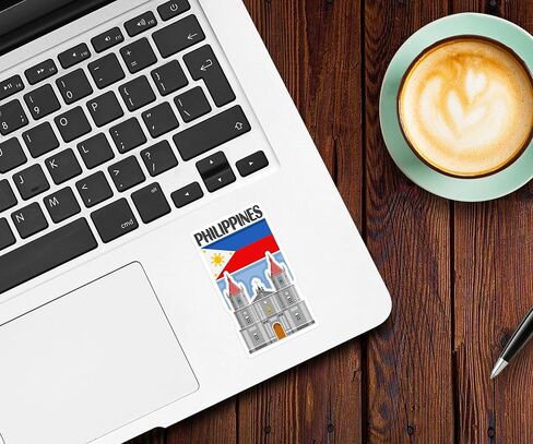 Philippines Souvenir Stickers 3-Pack - Handmade Travel Collectible Decals - Flag & Landmark Design (2" Wide (Small)) in Saudi Arabia