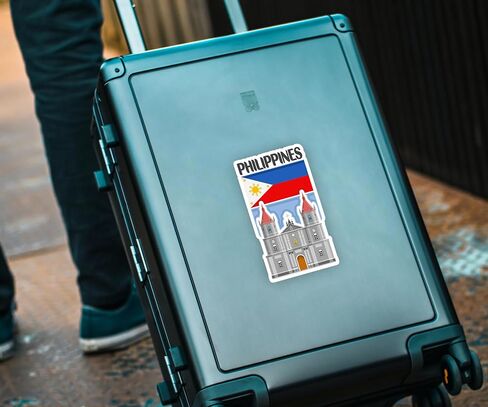 Philippines Souvenir Stickers 3-Pack - Handmade Travel Collectible Decals - Flag & Landmark Design (2" Wide (Small)) in Saudi Arabia