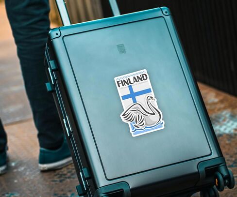 Finland Souvenir Stickers 3-Pack - Handmade Travel Collectible Decals - Flag & Landmark Design (3" Wide (Medium)) in Saudi Arabia