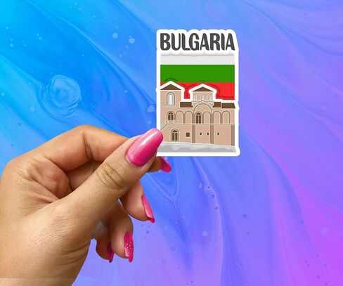 Bulgaria Souvenir Stickers 3-Pack - Handmade Travel Collectible Decals - Flag & Landmark Design (2" Wide (Small)) in Saudi Arabia
