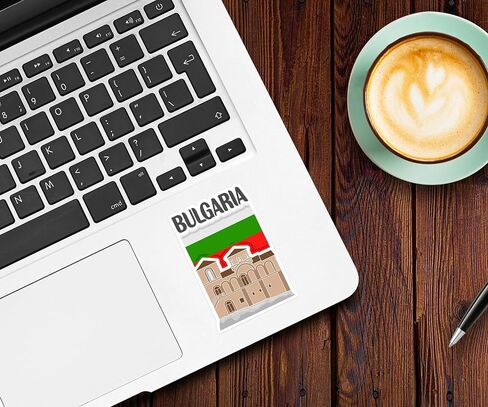 Bulgaria Souvenir Stickers 3-Pack - Handmade Travel Collectible Decals - Flag & Landmark Design (2" Wide (Small)) in Saudi Arabia