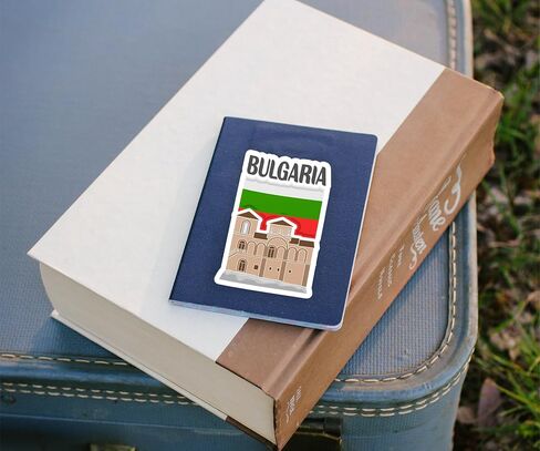 Bulgaria Souvenir Stickers 3-Pack - Handmade Travel Collectible Decals - Flag & Landmark Design (2" Wide (Small)) in Saudi Arabia
