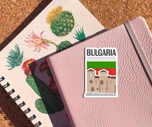 Bulgaria Souvenir Stickers 3-Pack - Handmade Travel Collectible Decals - Flag & Landmark Design (2" Wide (Small)) in Saudi Arabia