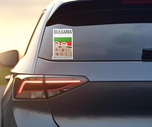 Bulgaria Souvenir Stickers 3-Pack - Handmade Travel Collectible Decals - Flag & Landmark Design (2" Wide (Small)) in Saudi Arabia