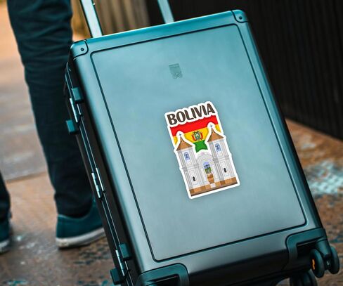 Bolivia Souvenir Stickers 3-Pack - Handmade Travel Collectible Decals - Flag & Landmark Design (3" Wide (Medium)) in Saudi Arabia