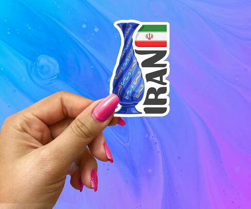 Iran Souvenir Stickers 3-Pack - Handmade Travel Collectible Decals - Flag & Landmark Design (2" Wide (Small)) in Saudi Arabia