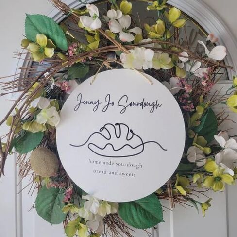 Custom Small Business Sign Logo, Your Actual Logo Round Hanging Sign Minimalist Design Booth Custom Circle Personalized Wall Art Color Acrylic Print in Kuwait