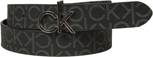Calvin Klein Logo Belt 3.0 W100 Black Mono, 0GX Black Mono, taglia 100 * cm.114+fibbia cm.2,5 - totale cm116,5 in Kuwait