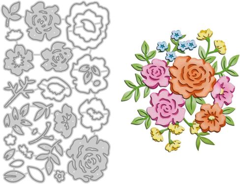Flower Bouquet Die Cuts for Handmade Card Making in Saudi Arabia