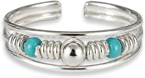 Sterling Silver Toe Ring for Women, Adjustable Open Band, Handmade in Kuwait