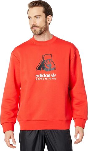 adidas Originals Men's Adventure Big Logo Crew Sweatshirt in Kuwait