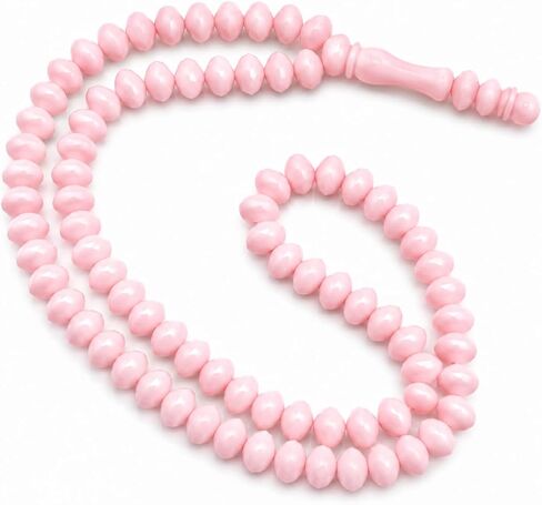 50 Pack Islamic Prayer Beads, 99 Bead Muslim Tasbih Bulk Set for Wedding Favors, Ramadan Gifts & Mosque Supplies (White) in Kuwait