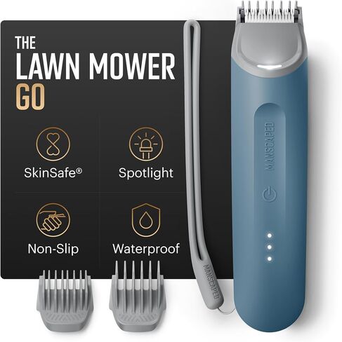 MANSCAPED® Electric Groin Hair Trimmer, The Lawn Mower™ 3.0, Replaceable Ceramic Blade Heads, Waterproof Wet / Dry Clippers, Standing Recharge Dock, Ultimate Male Hygiene Razor in Saudi Arabia
