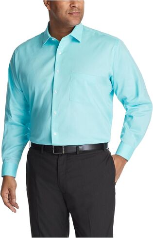 قميص رجالي من Van Heusen مناسب للارتداء طوال اليوم ودرع مقاوم للبقع (كبير وطويل) in Kuwait