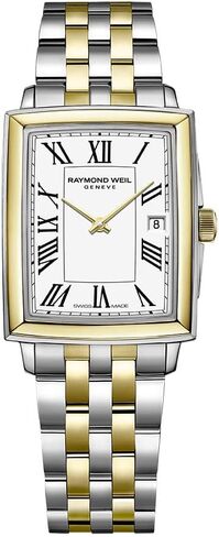 Raymond Weil Toccata Ladies Two-Tone Quartz Watch - 25 mm, Two-Tone White Dial, Black Roman Numeral Indexes (5925-STP-00300) in Kuwait
