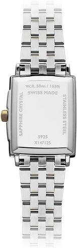 Raymond Weil Toccata Ladies Two-Tone Quartz Watch - 25 mm, Two-Tone White Dial, Black Roman Numeral Indexes (5925-STP-00300) in Kuwait
