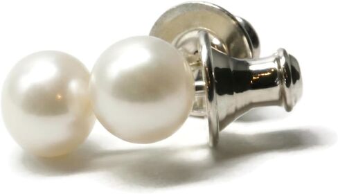5-5.5mm A Grade Cultured Freshwater Pearl Sterling Silver Stud Earrings in Saudi Arabia