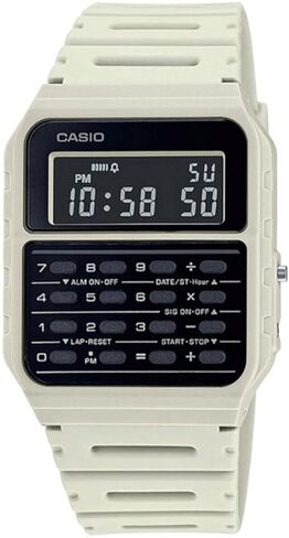 Casio CA53W Vintage Series | Data Bank | 1/100 SEC Stopwatch | Water Resistant | 8 Digit Calculator | Dual Time | Resin Band | Resin Case | Auto Calendar | Daily Alarm | 5 Year Battery in Kuwait