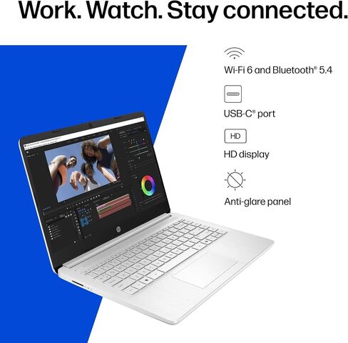 كمبيوتر محمول HP Chromebook مقاس 11.6 بوصة، MediaTek MT8183، رسومات MediaTek المتكاملة، ذاكرة وصول عشوائي سعتها 4 جيجابايت، تخزين eMMC سعة 32 جيجابايت، كروم (11a-na0010nr، رمادي رمادي) (متجدد) in Kuwait