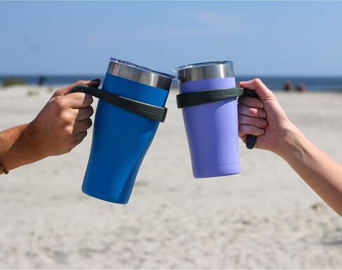 Healthy Human Grip N Sip Cruiser Tumbler Handle For The 12oz & 20oz Tumbler Cruiser with Stainless Steel Straw & Clear Lid - Small (For the 12oz and 20oz Sizes) in Kuwait