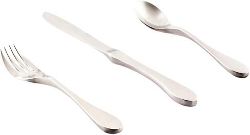 Knork Flatware Starter, TRY ME 12 Piece Set, Matte, Stainless Steel Utensils, Custom Service for 4, Salad Fork, Dinner Knife, Teaspoon in Kuwait