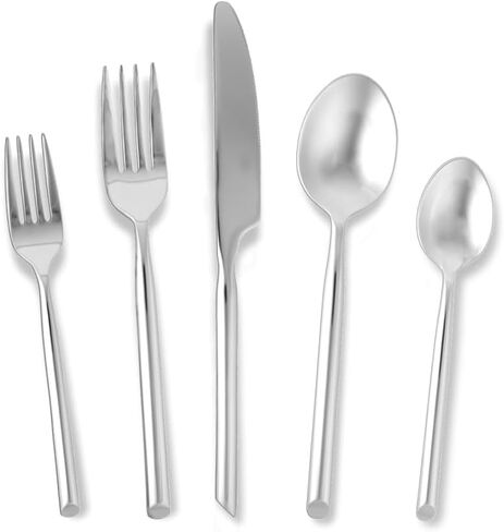 Fortessa Capri 18/10 Stainless Steel, 20 Piece Flatware Set (Service for 4), Silver in Kuwait
