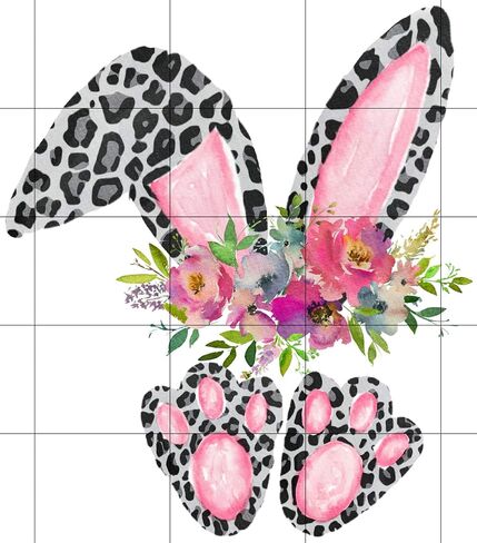 Bunny Rabbit Sublimation Transfer, Easter Sublimation, Bunny Sub Image, Easter Bunny, Rabbit, Ready to Use, Adult/Child Shirt Size, Cheetah in Saudi Arabia