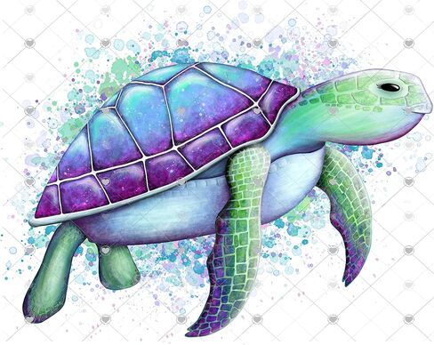 Sea Turtle Sublimation Transfer - Printed, Ready to Use, Sublimation Design Transfer, Ocean Sublimation Image, Sea, Beach Sub, Adult or Child T-Shirt in Saudi Arabia