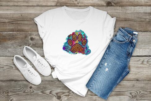 Sublimation Transfer Paw Print Leopard Serape, Printed Transfer, Sublimation Design Transfer, Ready to Use, Ready to Press, T-Shirt in Saudi Arabia