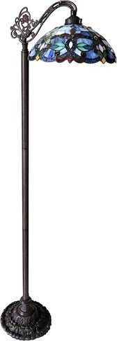 Chloe Lighting Vivian Tiffany-Style Victorian Stained Glass Reading Floor Lamp 60" Height in Saudi Arabia