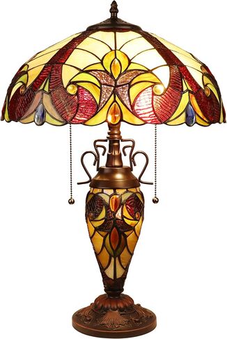 Chloe Lighting Adia Victorian-Style Dark Bronze 3 Light Double Lit Table Lamp 16" Wide in Saudi Arabia