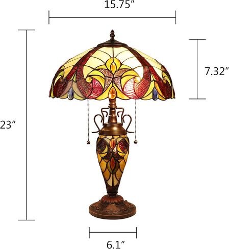 Chloe Lighting Adia Victorian-Style Dark Bronze 3 Light Double Lit Table Lamp 16" Wide in Saudi Arabia
