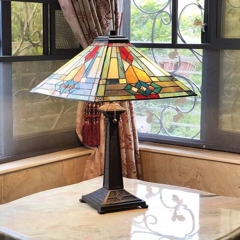 Chloe Lighting Mason Mission 2 Light Antique Dark Bronze Table Lamp 16" Shade in Saudi Arabia