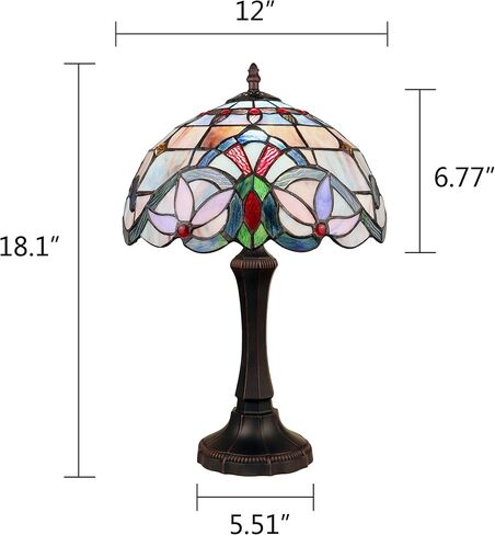 Chloe Lighting GRENVILLE Victorian-Style Dark Bronze 1 Light Table Lamp 12" Wide in Saudi Arabia