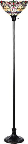Chloe Lighting GRENVILLE Tiffany-Style 1 Light Victorian Torchiere Floor Lamp 14" Shade in Saudi Arabia