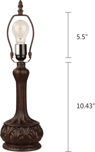 Chloe Lighting Liaison Tiffany-Style Antique Dark Bronze 1-Light Victorian Table Lamp 12" Shade in Saudi Arabia