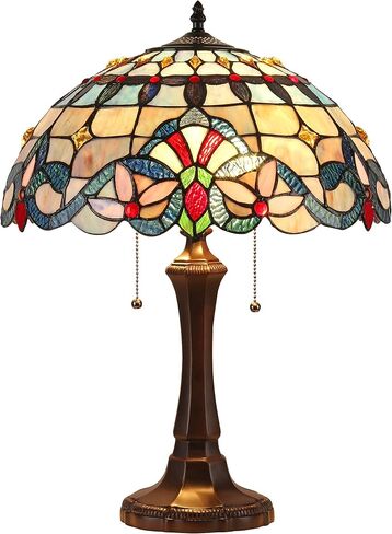 Chloe Lighting GRENVILLE Tiffany-Style 2 Light Victorian Table Lamp 16" Shade in Saudi Arabia