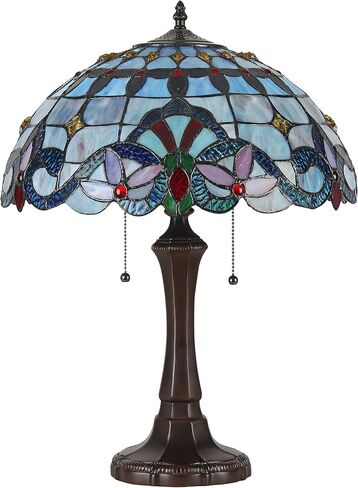 Chloe Lighting GRENVILLE Tiffany-Style 2 Light Victorian Table Lamp 16" Shade in Saudi Arabia