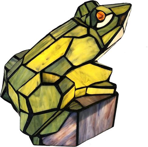 Chloe Lighting Naveen Tiffany-Style Animal Stained Glass Accent Lamp 9.5" Height in Saudi Arabia