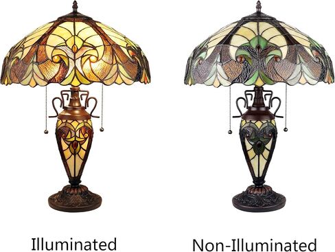 Chloe Lighting Liaison Victorian-Style Antique Dark Bronze 3 Light Double Lit Table Lamp 16" Wide in Saudi Arabia