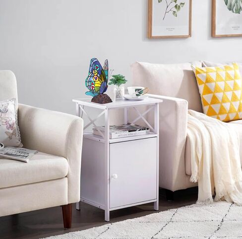 Chloe Lighting Kacy 1 Tiffany-Style 1 Light Butterfly Accent Table Lamp 10" Tall in Saudi Arabia