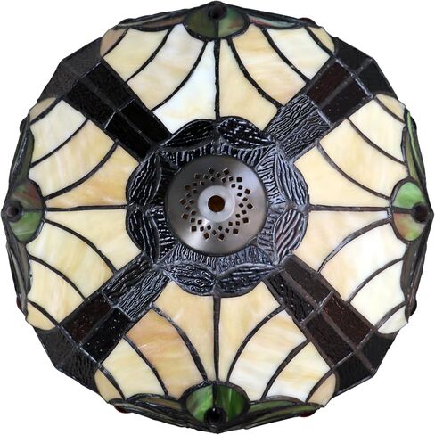 Chloe Lighting Liaison Tiffany-Style Antique Dark Bronze 1-Light Victorian Table Lamp 12" Shade in Saudi Arabia