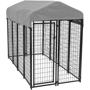 Garden Winds Custom Fit Replacement Canopy Top Cover Compatible with The Lucky Dog CL 60548 8’ x 4’ x 6’ Uptown Welded Pet Dog Kennel Playpen - Upgraded Performance RipLock 350 Fabric - Slate Gray in Kuwait