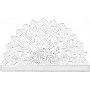 White Luxury Bohemian Hand-Carved Vintage headboard Boho Type Headboard Home Furniture Bed Head Wall Mounted (Twin XL Size- 55x38x1 -inches) in Saudi Arabia