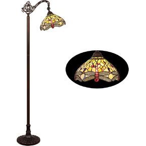 Chloe Lighting ANISOPTERA Purity 1 Light Antique Dark Bronze Finish Reading Floor Lamp 11" Shade in Saudi Arabia